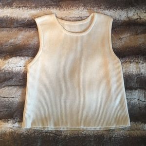 Cream crop top