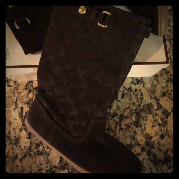 Coach Suede Marissa Boots