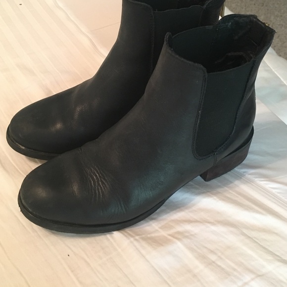 Windsor Smith genuine leather black Chelsea boots