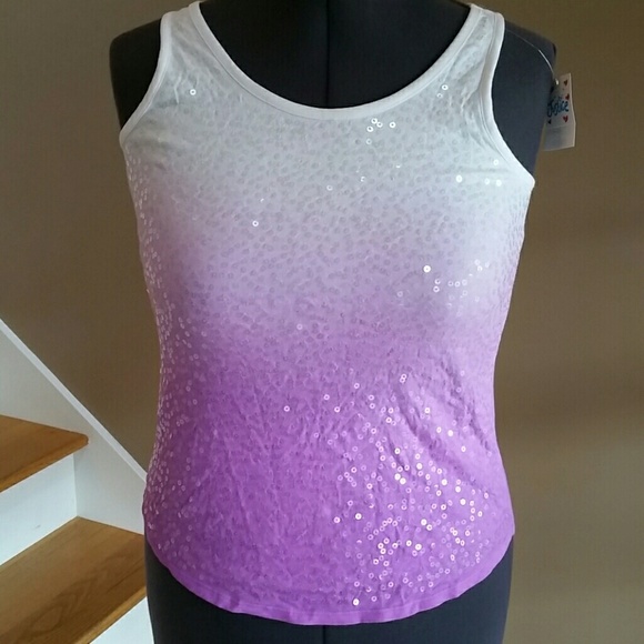 Sequin Justice tank top