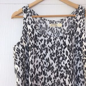 🌱SPRING🌱Faded Glory Animal Print Shell