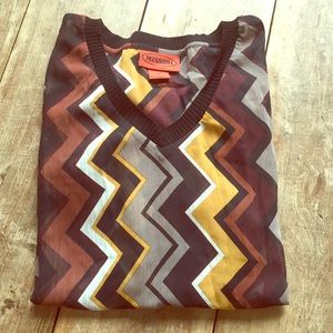 Missoni for Target sheer chevron v-neck NWOT