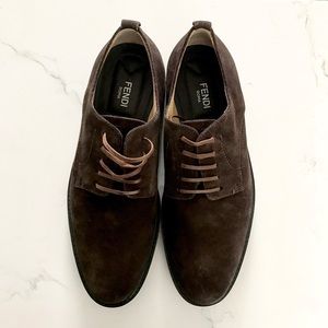 Brand New Fendi suede oxfords