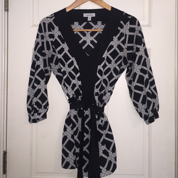 Calvin Klein kimono style blouse - small