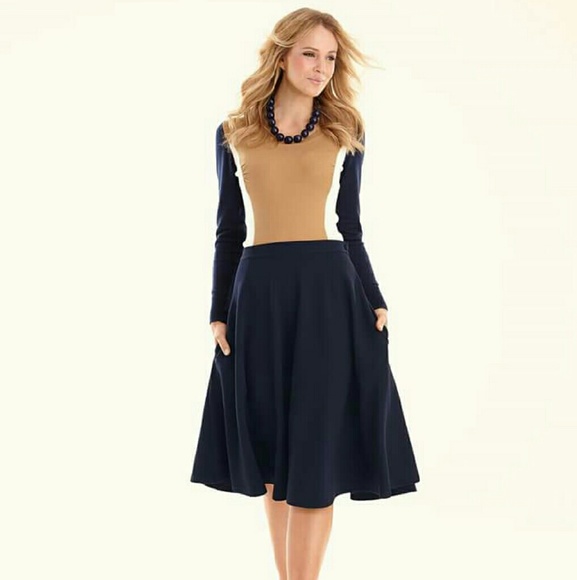 Bravissimo Pepperberry Textured Skirt w/ pockets
