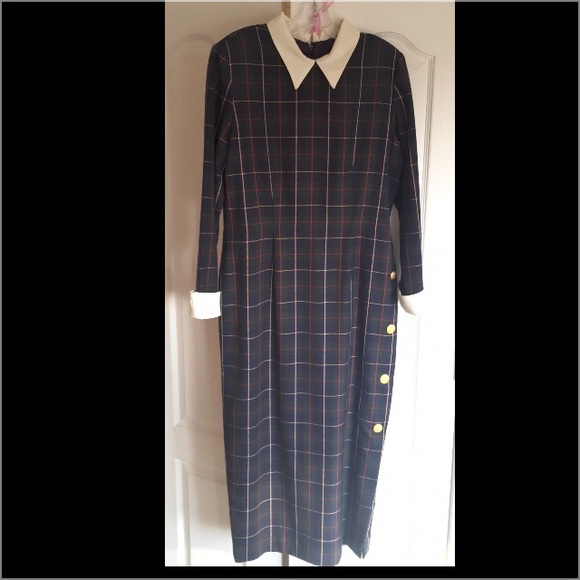 Oberon Tartan Plaid Dress-Size 12