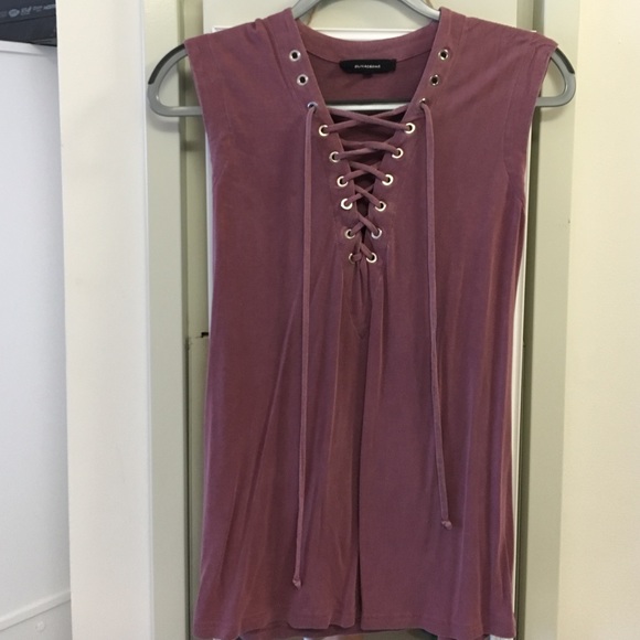 Custom lace-up tank