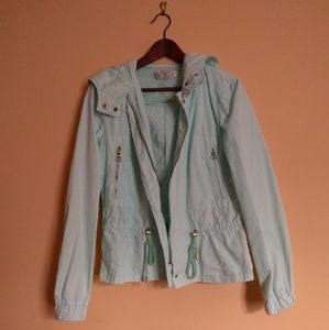 Zara Mint Green Parka NWOT