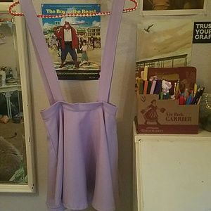 Lavender high waisted suspender skirt