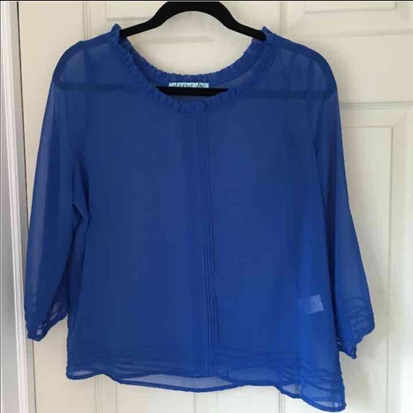 Sheer Blue Blouse