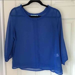 Sheer Blue Blouse