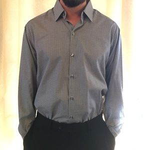 J Ferrar slim fit button down dress shirt