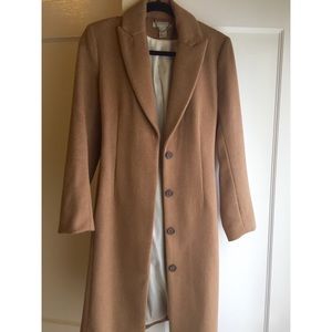 H&M Beige Wool Blend Coat