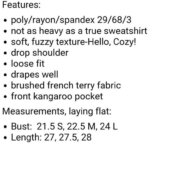 Last1 Tunic length fuzzy sweatshirt sweater hoodie - Picture 4 of 4