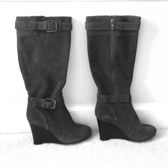 Ann Taylor Loft Knee High Wedge boots