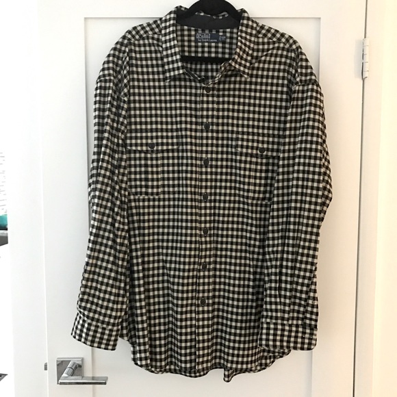 Checkered Polo Button Down - 4XB