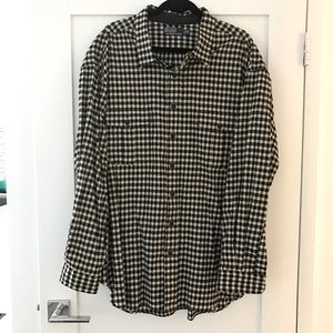 Checkered Polo Button Down - 4XB