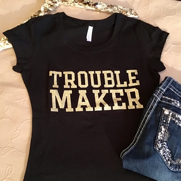 SOLD OUT! TROUBLEMAKER TEE - Picture 2 of 2