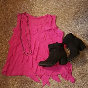 PRICE DROP!! Sleeveless Ruffled Tunic