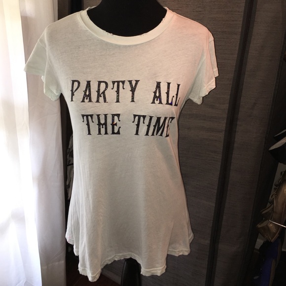 Wildfox Party All The Time cotton t-shirt XS