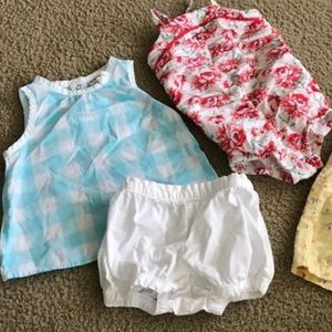2 summer outfits, sizes 12-24 months