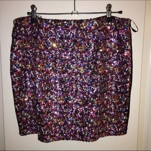 Ladakh Sequinned Mini-Skirt