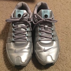 Silver Nike Shox