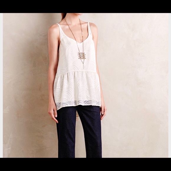 NWOT HD in Paris Anthropologie sz Small peplum top