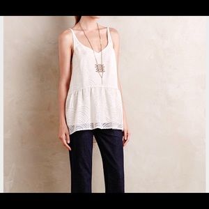 NWOT HD in Paris Anthropologie sz Small peplum top
