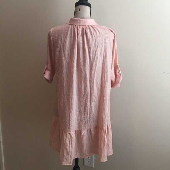 Short Sleeve Button Down Blouse - Picture 2 of 9