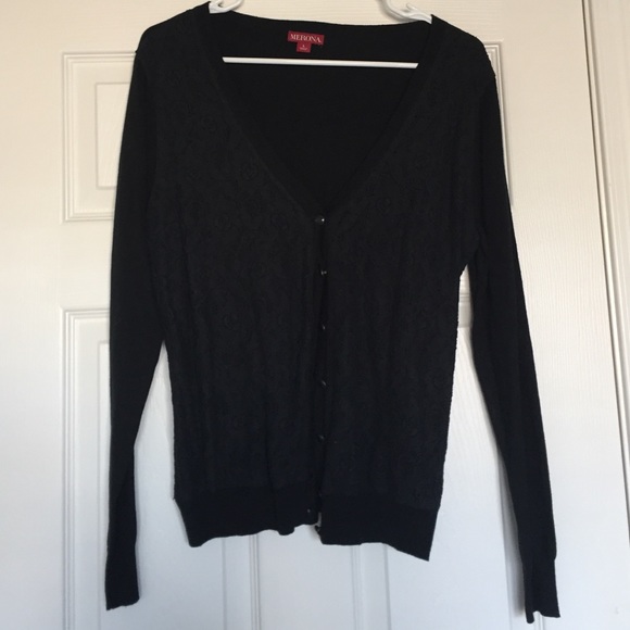 Black cardigan