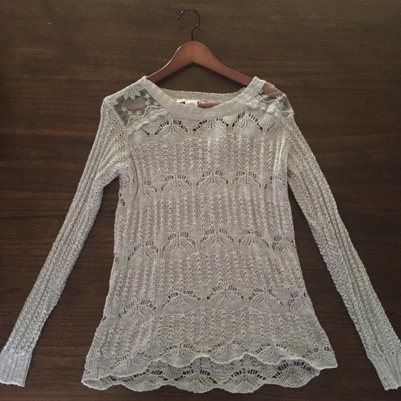 Gray Sweater with detail