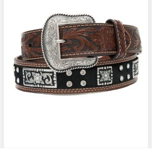 Men's Nocona Handtooled Leather Belt