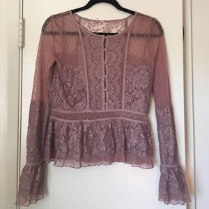 Free people lace Victorian top