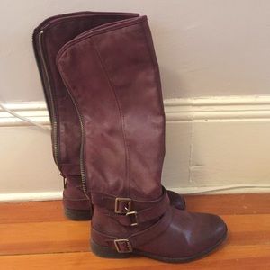 Madden Girl Burgundy Riding Boots