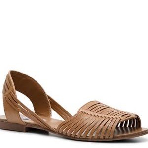 Steve Madden Women's Paris Cognac Leather Sandal 7