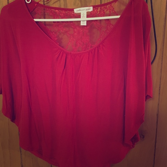 Red Lace Top