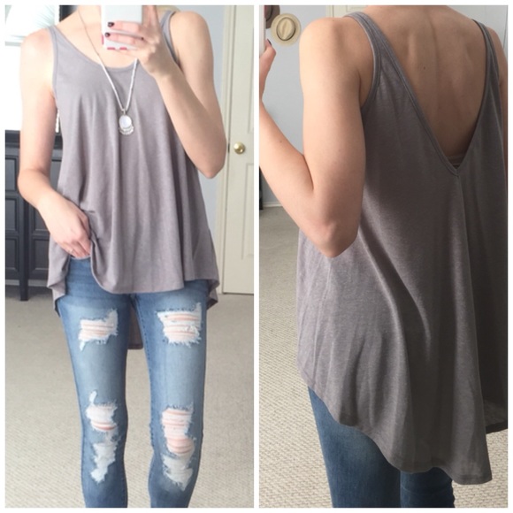 LAST ITEM▫️Perfect Vintage Grey Basic Tank - Picture 2 of 4