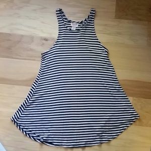 NWOT XS Mossimo striped high neck tank top