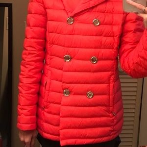 Michael Kors packable down pink jacket small