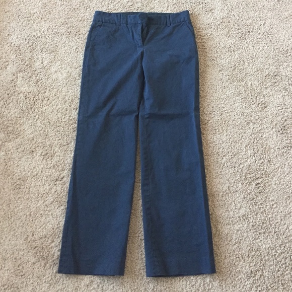 Navy JCrew trousers slacks/pants