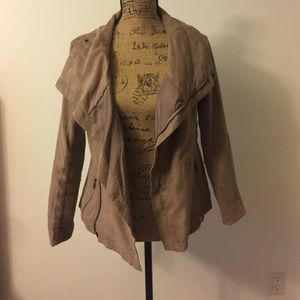 Suede lightweight jacket