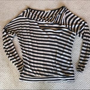 Anthropologie Bordeaux brand striped top, size S