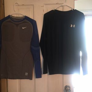 Nike and Underarmour heat gear