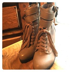 Kelsi dagger lace up heeled boot