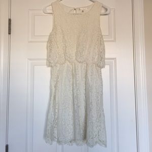Off-white lace dress