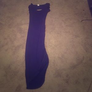 Sexy navy blue dress with slit on the side 15$ OBO