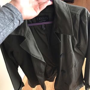 Forever 21 Olive Men's Trenchcoat