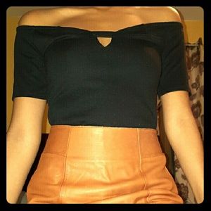 Victorias Secret Off-Shoulder Short Sleeve Top