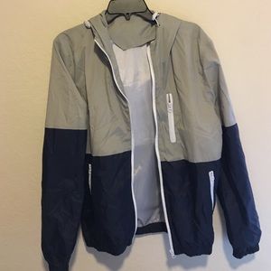 Navy and Grey windbreaker